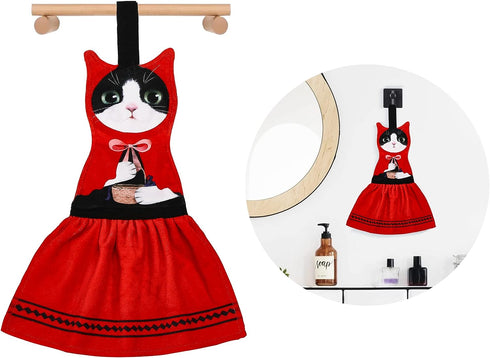 Cat Funny Hand Towels for Bathroom Kitchen